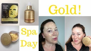 Masqueology 24K Gold Mask Serum amp Eye Gel Patch Review [upl. by Oflodor]