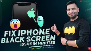 How to Fix iPhone Black Screen without Losing Data 2024 Black Screen of Death iOS 18 [upl. by Luann]