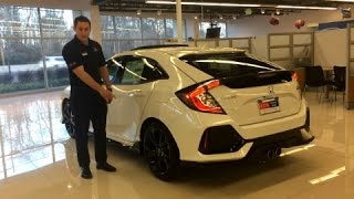 2017 Honda Civic Hatchback Sport Touring WalkAround Demo by Stephen Berkowitz [upl. by Higginson]