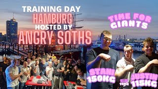 Armwrestling  Training Day Hamburg  Hellboy vs 150kg giants  female armwrestling with girl power [upl. by Dionis]