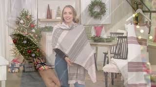 Barefoot Dreams CozyChic Lite 80quotx27quot Blanket Scarf on QVC [upl. by Haorbed988]