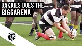 Bakkies Botha does the Biggarena and hits the post [upl. by Huttan70]