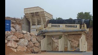 Hercules HT182 heavy duty trommel installation in France [upl. by Innoc800]