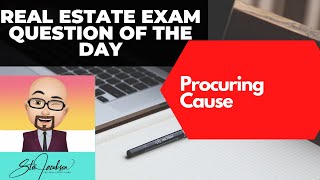 Procuring cause  Daily real estate practice exam question [upl. by Attenreb]