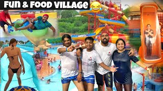 24Hrs Living In INDIA’s Biggest Water Park😱  FUN N FOOD VILLAGE [upl. by Thomajan]