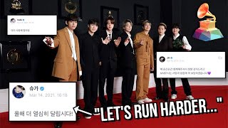 BTS Reaction To Losing Grammy BTS Was Robbed [upl. by Nuhsed34]