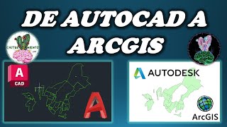 Convertir archivo autocad a shape en ArcGis [upl. by Llerraj]