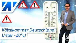 Unwetterwarnung Noch mehr Schnee Deutschland wird zur Kältekammer Unter 20°C kalt Dauerfrost [upl. by Cunningham13]