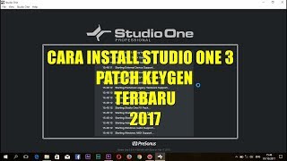 Tutorial install PreSonus Studio One 3 Professional  FULL Activasi Keygen 2017 [upl. by Frolick702]