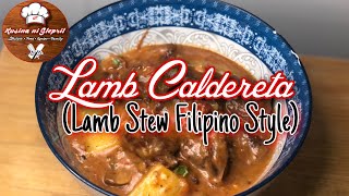 Lamb Caldereta  Lamb Stew Filipino Style  Lamb Recipe [upl. by Neu]