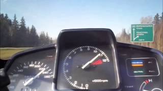 Honda VFR 750F RC24 acceleration and Max speed [upl. by Mayfield]