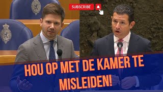 Gideon van Meijeren De minister wringt zich in bochtn om de kamer te MISLEIDEN [upl. by Acirderf857]