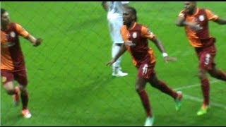 Drogbanın Kornerde Attığı Gol  10 vs Akhisar [upl. by Barabbas]