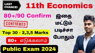 11th economics important questions 2024  11th economics public important questions 2024 [upl. by Worra]