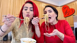 HOW TO MAKE THE BEST CHINESE NOODLES FT MY DAUGHTER BODMONZAID IN URDUHINDI [upl. by Reldnahc]