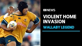 Rugby star Toutai Kefu seriously injured in brutal amp violent attack at home  ABC News [upl. by Suez]