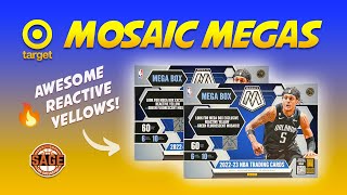 FIRST LOOK 202223 Mosaic Basketball Mega Boxes from Target 🔥 Reactive Yellows 🤩 [upl. by Ozzy]