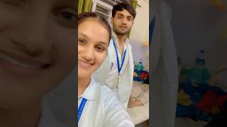 B sc nursing students hospital life clinical duty shortvideo ytshortsvideo saddamnursingvlog [upl. by Kabab632]