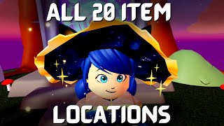 Unlocking Witchy Marinette  All 20 Halloween Items Locations [upl. by Nytsuj772]