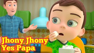 Jhony Jhony Yes Papa  Pre Nursery Rhymes Poem  kids Rhymes Poem  English Poem Baby and song [upl. by Shira]