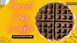 Wow 15g Carbs Lectin Free Carrot Cake Waffles [upl. by Laban]