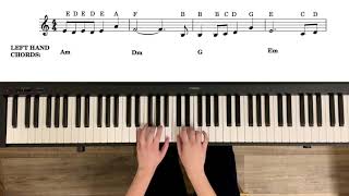 Lily Alan Walker  Easy Piano Tutorial with Sheet Music [upl. by Ahsim]