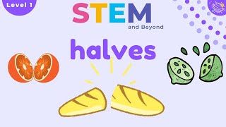 Halves  KS1 Year 1 Maths  STEM Home Learning [upl. by Muslim]