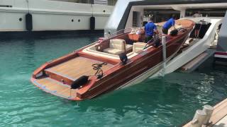 Onboard a Superyacht Recovering Tenders James Bond style [upl. by Ginny]