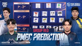 Group Red Prediction  2024 PUBG MOBILE GLOBAL CHAMPIONSHIP [upl. by Mott]