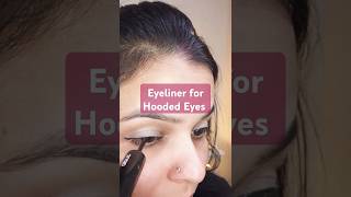 Eyeliner Tutorial for Hooded Eyes tricks makeuphacks eyemakeuptutorial [upl. by Etteb197]