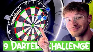 9 DARTER CHALLENGE🔥🎯🤯 bei 301 Punkten [upl. by Cilo]