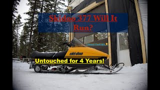 Skidoo 377  Will It Run  Snowmobile Pre inspection How To [upl. by Adnim]