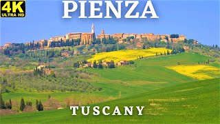 Pienza  Val dOrcia valley Tuscany  Italy  Walking Tour in 4K 4k pienza [upl. by Nodroj342]