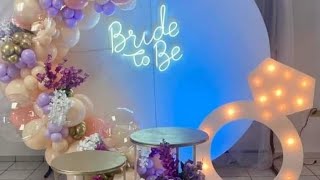 Bridal shower decor ideas  Bride to be  miss to Mrs photo ideas Bridal photo ideas [upl. by Kinchen663]