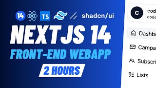 Building a FrontEnd Web App with Nextjs 14 shadcn amp TailwindLabs — 4K 2 hours 2024 [upl. by Judenberg]