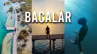 VLOG EN BACALAR  Eclipse Solar Laguna Los Rapidos y Cenote Azul [upl. by Mintz]