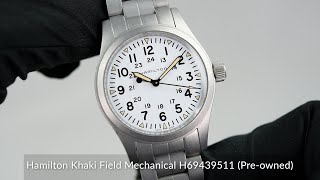 Hamilton Khaki Field Mechanical H69439511 Preowned [upl. by Aneeg]