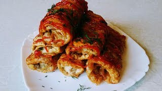 РУЛЕТИКИ С МЯСОМ  GOSHTLI RULETCHALAR  ROLLERS WITH MEAT [upl. by Mixam]