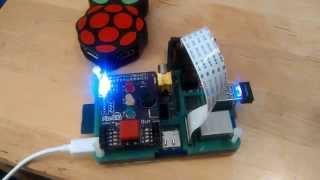 MSU Fight Song on Raspberry Pi using Pibrella [upl. by Kelci]