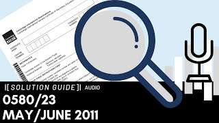 058023 MayJune 2011 Marking Scheme MS Audio Voiceover [upl. by Nagard]