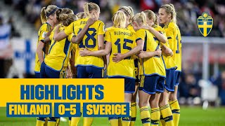 Se alla målen i krossen mot Finland  Highlights FinlandSverige 05 [upl. by Enotna]