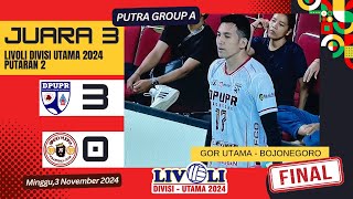 Hasil Livoli Divisi Utama 2024  DPUPR Rafabinar Juara 3 Putaran 2 [upl. by Tyra]