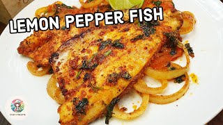 Lemon Pepper Fish In Air Fryer  Or Pan Fry  Or Make In Oven [upl. by Inaffets]