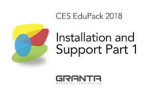 Installation and support in CES EduPack 2018 part 1 of 2 [upl. by Zerat]