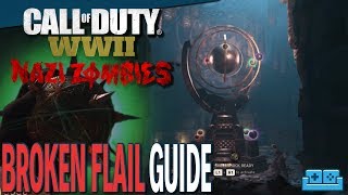 COD WW2  DLC 4  Zombies Frozen Dawn  Broken Flail GUIDE [upl. by Sanborne662]