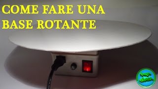 Creare una base rotante con pezzi di riciclo [upl. by Eiuqnom]