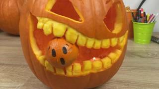 Come intagliare la zucca di Halloween  Tutorial [upl. by Oram]