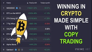 Winning in Crypto Made Simple with Copy Trading  Covesting with PrimeXBT [upl. by Anirazc]