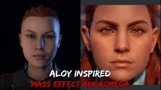 Mass Effect Andromeda  Character Creation  Aloy Inspired Ryder [upl. by Vail868]