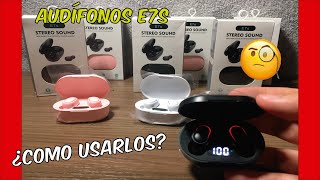 COMO USAR LOS AUDIFONOS E7S✅ PASO A PASO 2021 [upl. by Ynnad413]